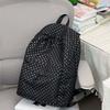 Schoolbag new Japanese simple polka dots ins schoolbag women's simple large-capacity backpack female primary school students class
