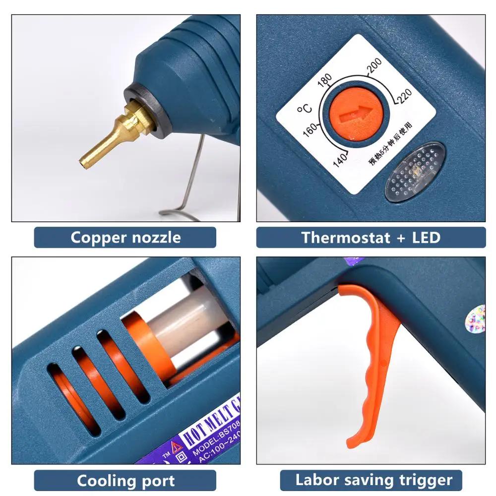 150W Hot Melt Glue Gun with Temperature Adjustable Control Professional Melting Tool for Home DIY Repair Industrial Manufacture