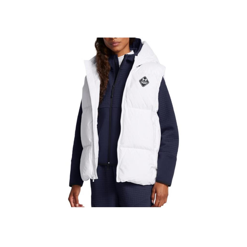 Under Armour Limitless Warm Soft Comfortable Hooded Down Vest Women vest White 1384650-100