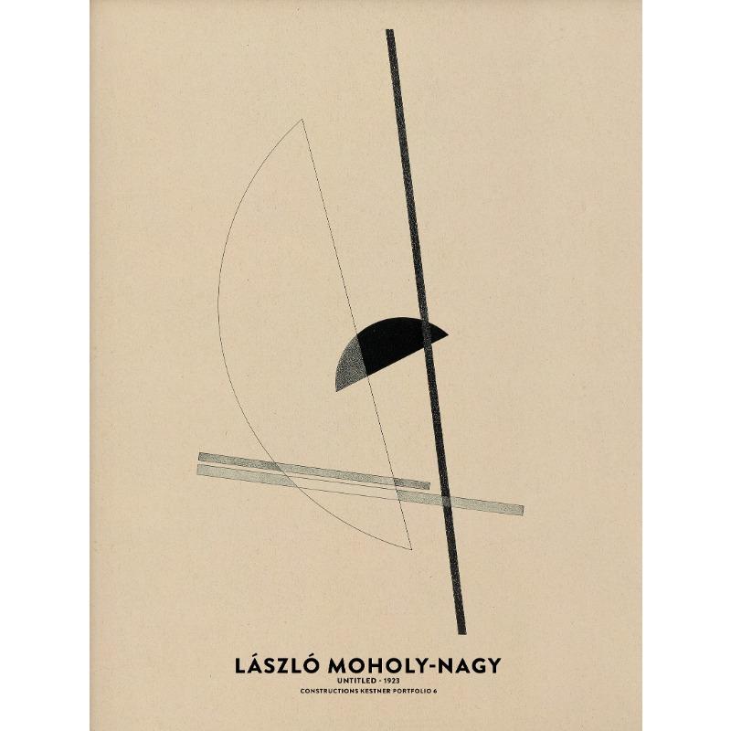 Minimal Midcentury Black & White Bauhaus Poster Abstract Moholy Nagy Canvas Painting Wall Art Galley Bedroom Home Decor