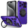 Applicable to iPhone17ProMax rotating armor mobile phone case Apple 16Pro magnetic suction bracket anti-drop protective case