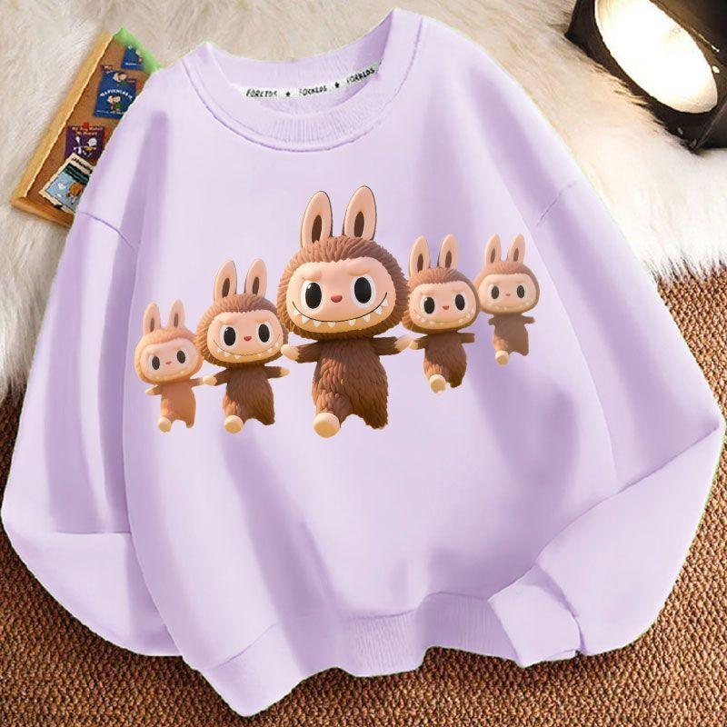 Children's Casual Round-neck Sweatshirt, Fashionable Long-sleeved Sweatshirt for Boys and Girls In Spring and Autumn