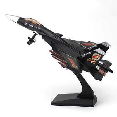 1/89 J-15 Kampfjet Legierung Kampfjet Modell Akustooptisch Rückstellkraft Luftfahrt Flugzeugmodell Spielzeug Schmuck Geschenke