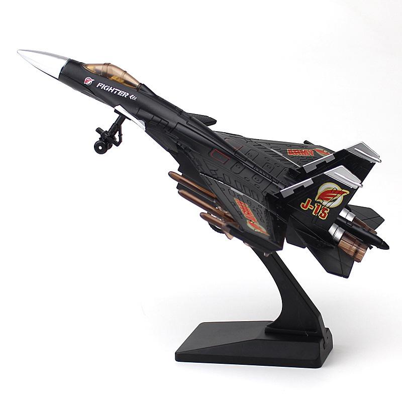 1/89 J-15 Kampfjet Legierung Kampfjet Modell Akustooptisch Rückstellkraft Luftfahrt Flugzeugmodell Spielzeug Schmuck Geschenke