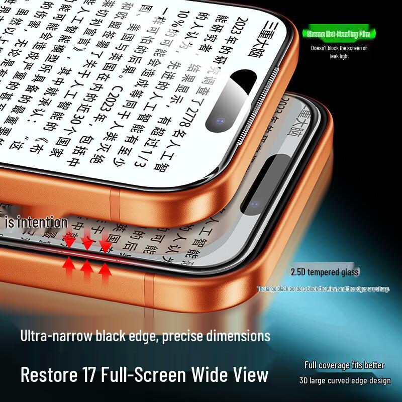 ShineMo iPhone 16 Pro Max Privacy Tempered Glass Screen Protector