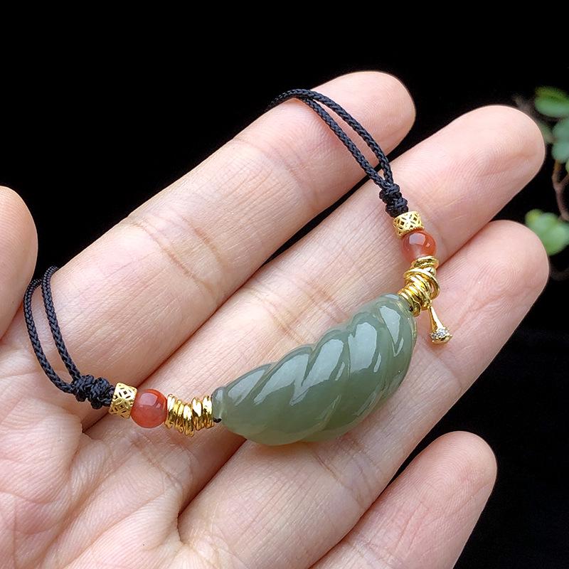 Hetian Jade Pi Xiu Pendant Charm - Qingbai Stone Necklace for Couples