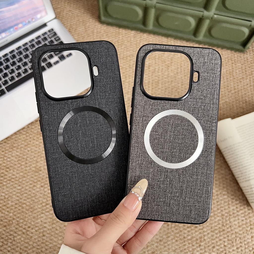 Pour Xiaomi 17T/17T pro coque Luxe Tissu Magnétique Givré Bord Doux couverture Pour Mi Xiaomi 17T pro Choc Pare-chocs Funda