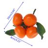 3/5 Heads Realistic Artificial Tangerine Foam Fake Oranges Fruit Kitchen Restaurant Display Photography Props Food Decor