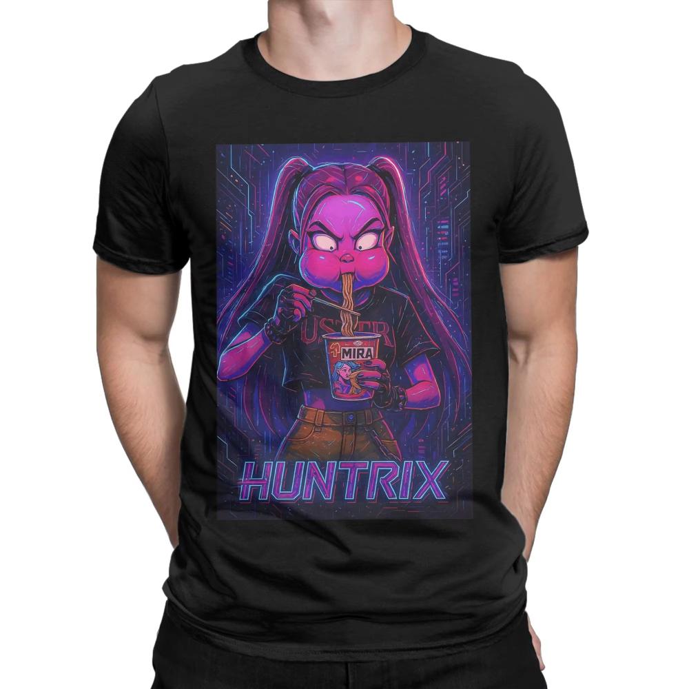 Funny Huntrix K Pop Demon Hunters Men's Women Printed T Shirts Awesome Tees Short Sleeve Crew Neck T-Shirts Cotton 3XL Clothing