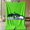 Seattle Seahawks Flannel Fleece Blanket Cozy Warm Throw Blanket For Couch Bed Travel All Season Use