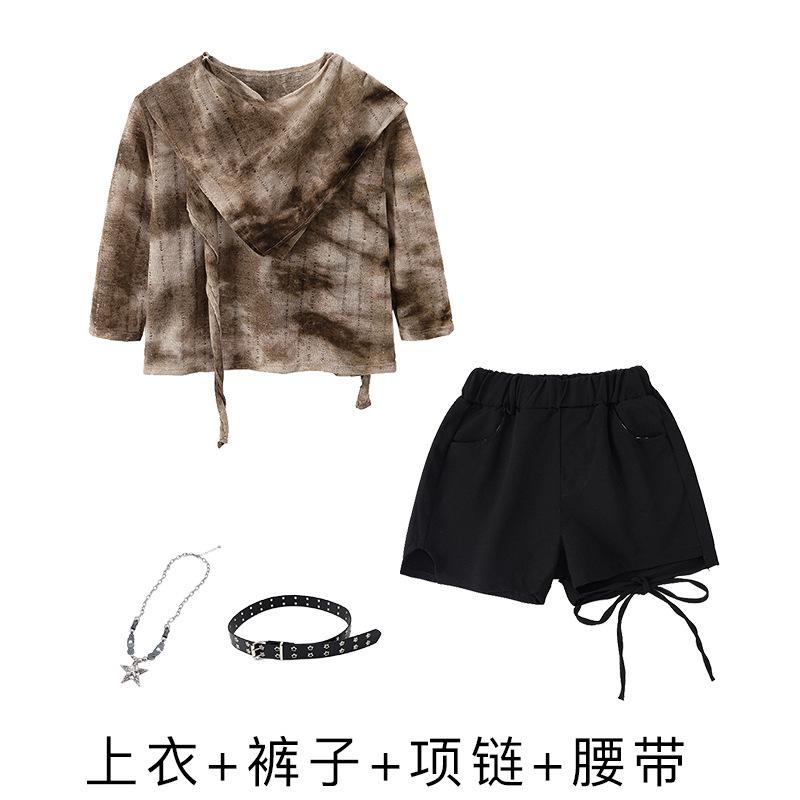 Jazz Dance Costumes Girls Jazz Wasteland Style Wear Autumn Street Dance Children Tide Dance Performance Costumes Suit