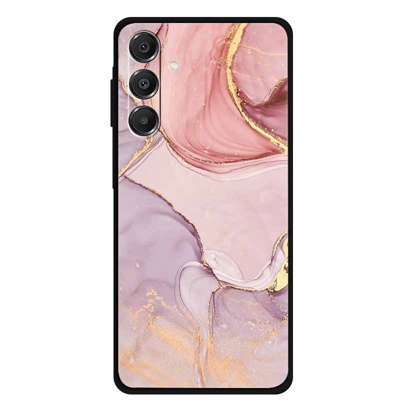 For Samsung Galaxy A14 A15 A16 5G Case Marble Soft TPU Phone Back Cover For Samsung A14 A15 4G Shockproof Silicone Painted Coque