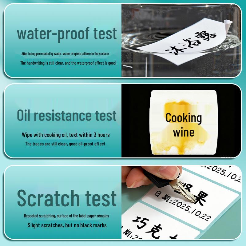 Self-Adhesive Express Parcel Label: Thermal Printing, Handwritten Option, Live Stream Prompts
