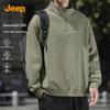 Men's Heavyweight Half-Zip Stand-up Collar Sweatshirt