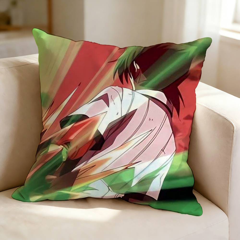 H-High School DxD Lssei Hyoudou  Square Double-Sided printed Pillow Case Bedroom Bedside Pillow Sofa Cushion Cover