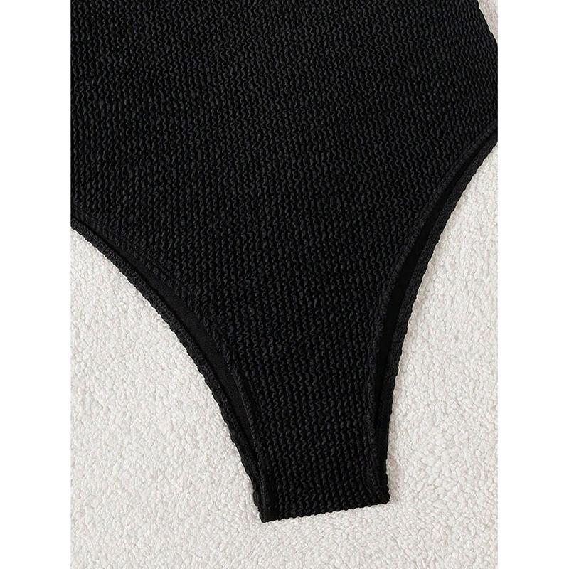 New Black Sexy One Piece Swimsuits Closed Women Swimwear Push Up Swimming Wear Body Bathing Suits Beachwear Pool Bather