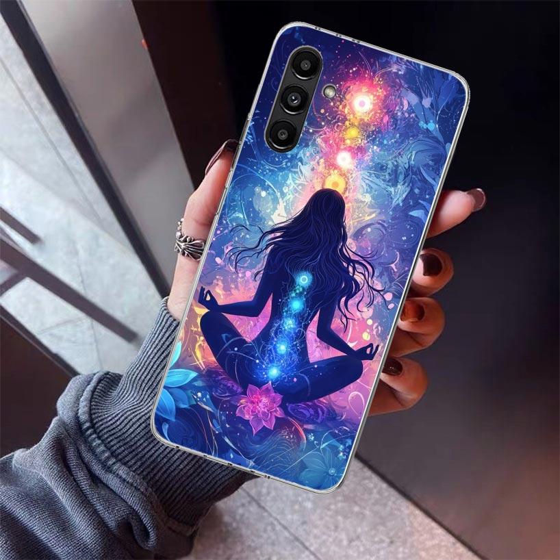 Yoga Chakra Spiritual Energy Universe Phone Case For Samsung Galaxy A17 A16 A15 A14 A13 A57 A56 A55 A54 A53 A37 A36 A35 A34 A33