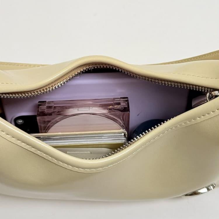 Glossy crescent underarm bag women's shoulder bag