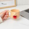 Large Capacity Beverage Mug Quirky Tongue Out Ceramic Coffee Mug, 10oz Unique 3D Sculpted Face Cup Housewarming Present for Tea Milk, Funny