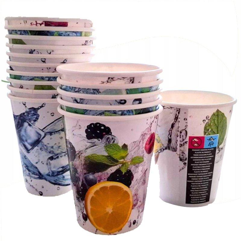 Fresh Mix Disposable Paper Cups For Cold Drinks