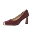 Trendy French Square Head High Heels Women's 2025 Summer New Thick Heel Light Mouth Color Matching Temperament Versatile Gray Single Shoes