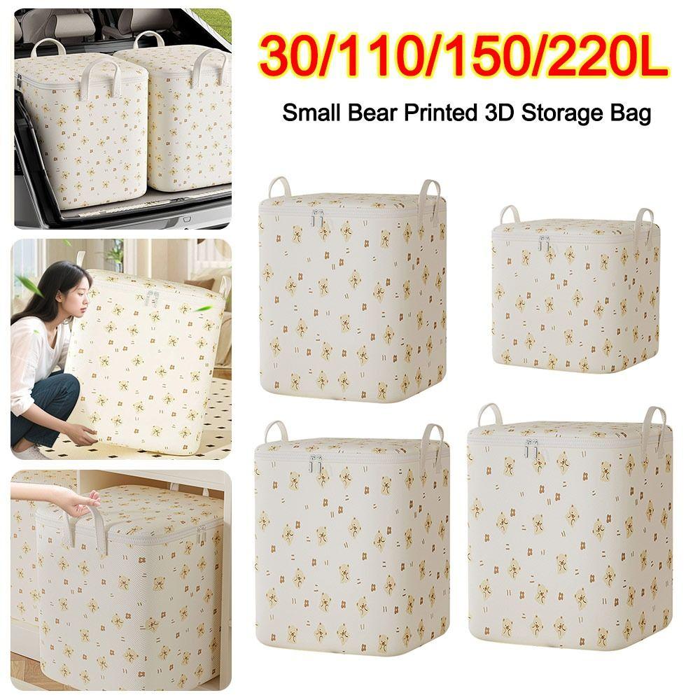 

Large Capacity Quilt Storage Bag Folding Moving Bag Cute Closet Storage Box for Closet Organizer S