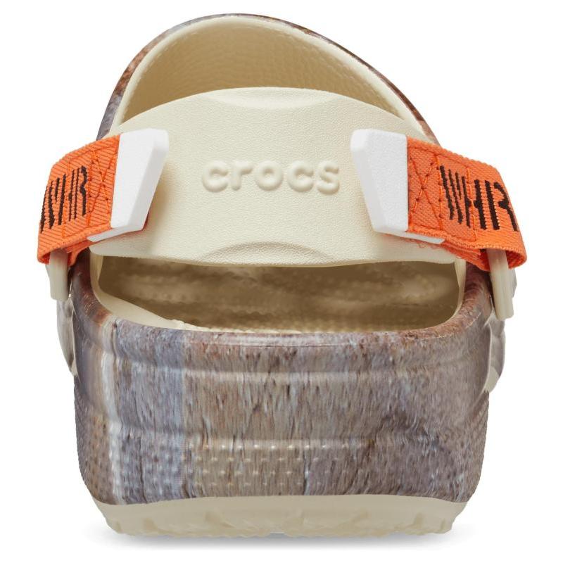 WHR X Crocs Classic Clog EVA Wear-Resistant Non-Slip Sports Sandals, Unisex Brown, Purple, and Orange