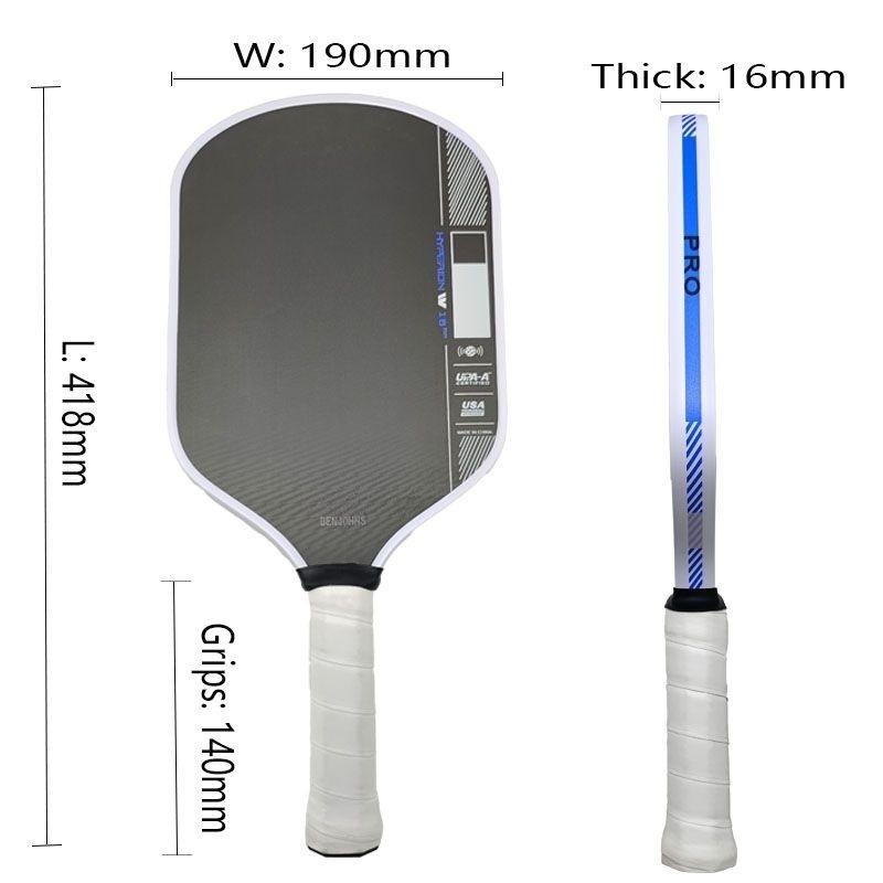 4th Gen Carbon Pickleball Paddle, 16mm Dense Foam Core Thermoformed High Performance Training Competition Racket