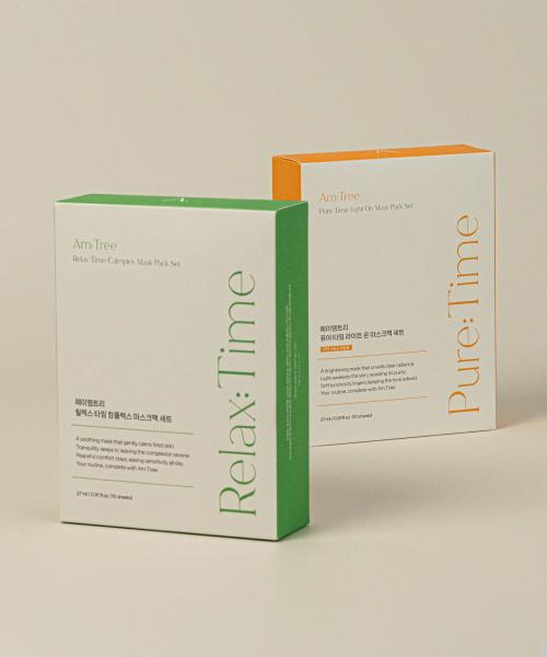 AM Tree High-Moisture Essence Balance Sheet Mask (10 Sheets, 4 Types)
