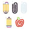 Acrylic Paper Clips,Reusable Heat Printed Transparent Bookmarks Clip For Document Organization Reading Accessories