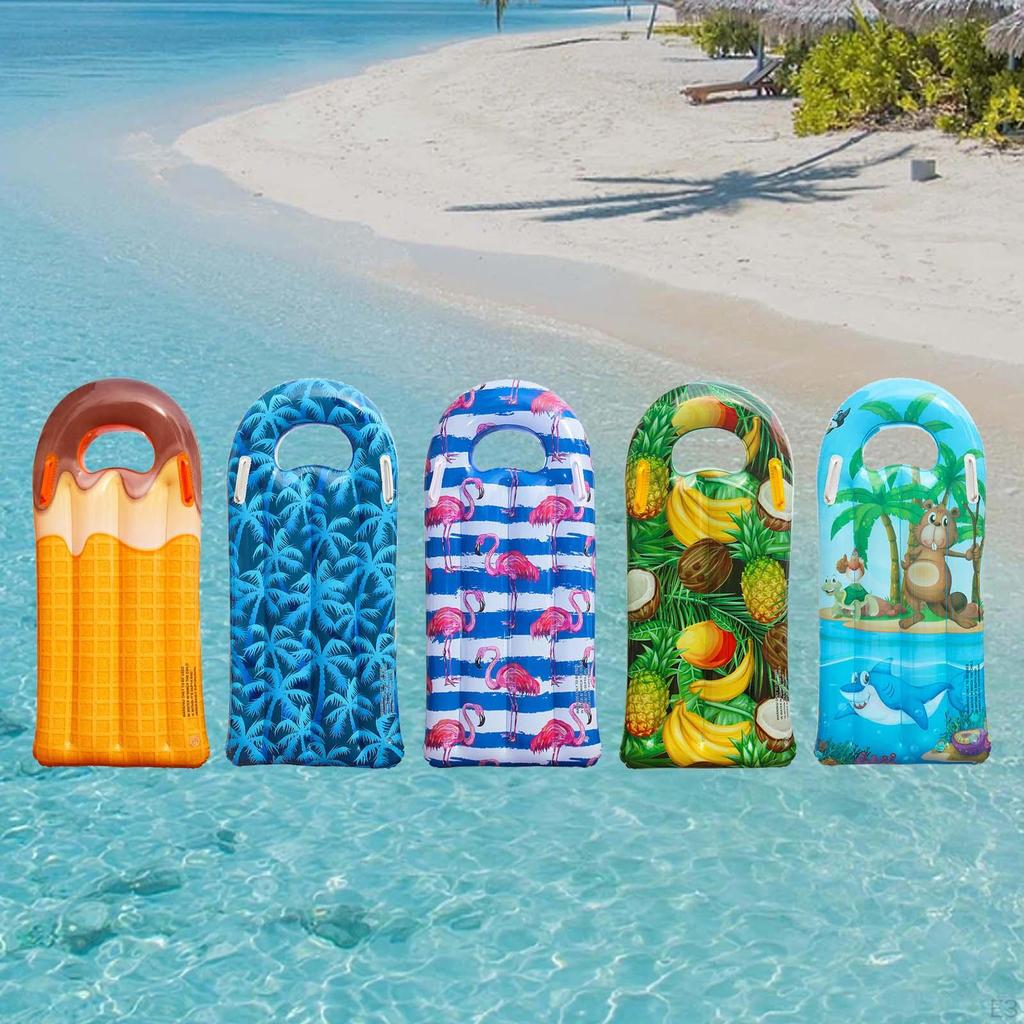 Bodyboards Inflatable Surfboard Beach Party Summer Pool Toy, Portable Lightweight Sea Surfing Board