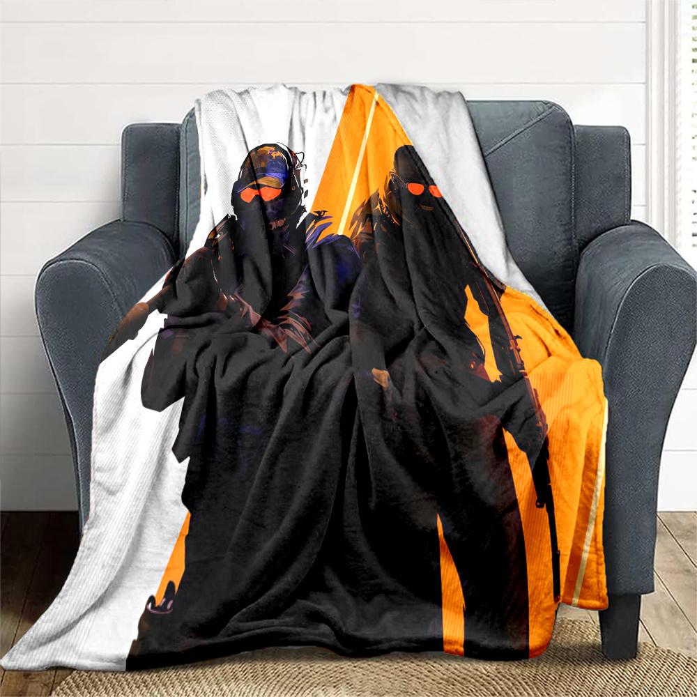 Counter-Strike Flannel Blanket, High quality Comfortable for All Seasons, Home Decor, Warmth and Comfort