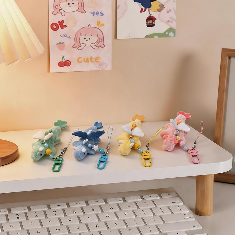 A Pair of Sky Dream Dragon/Flying Dragon Plush Hanging Toys Multicolor Dinosaur Soft Stuffed Dolls Decorative Gift