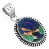 925 Sterling Silver Pendant Women Gemstone Handmade Jewelry New Year Gift Amazonite Angelite Blue Opal Botswana Agate Mohave Azurite Chrysocolla Boho