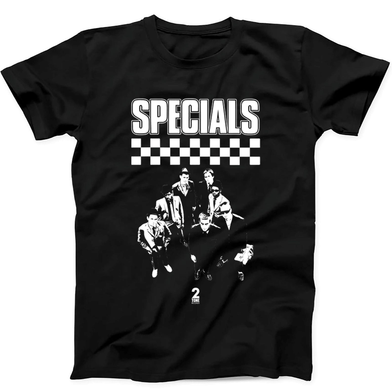 The Specials Ska Rock Reggae Two Tone Records Music Gift Tee Black T Shirt B547 S