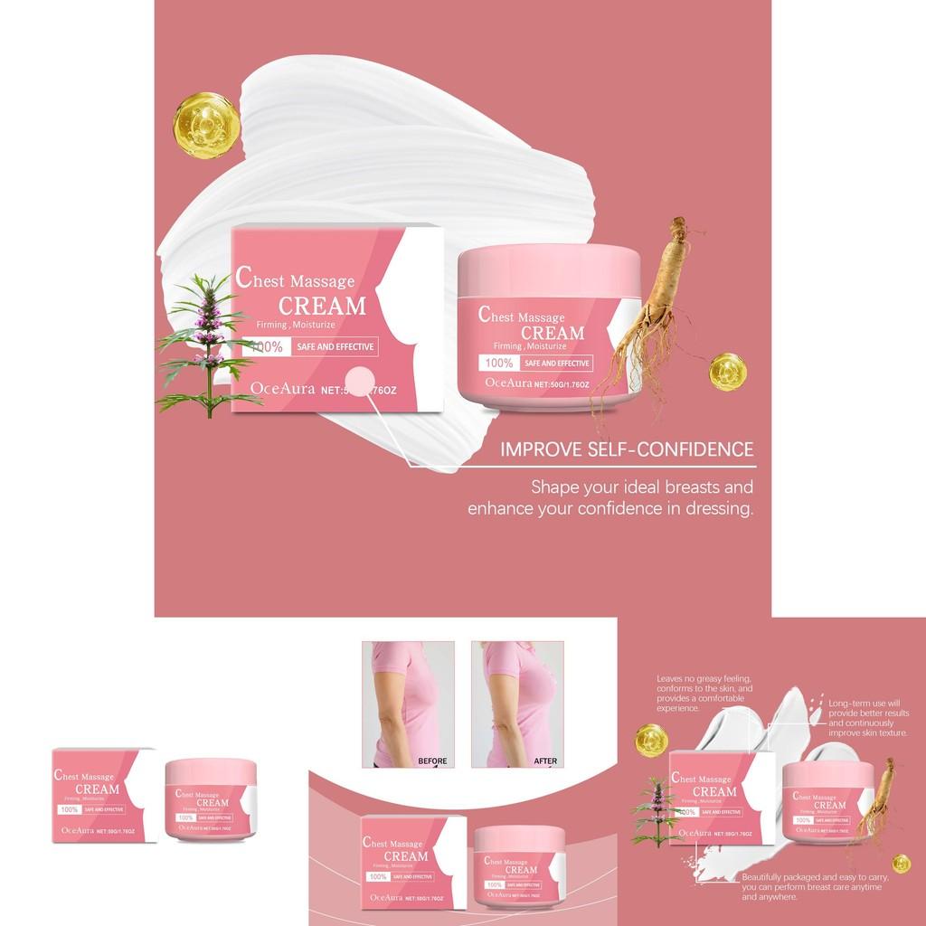 Oceaura Chest Care Cream For Firming And Nourishing Delicate Skin With Gentle Moisture