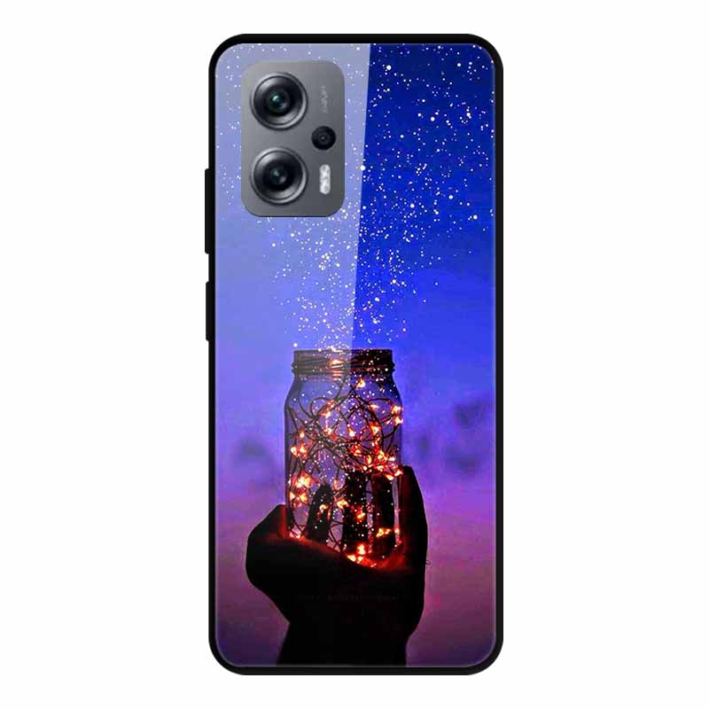 For Poco X4 GT Case Shockproof Tempered Glass Hard Back Cover For Xiaomi Poco X4 GT 5G Soft Bumper Coque PocoX4 GT X4GT Case