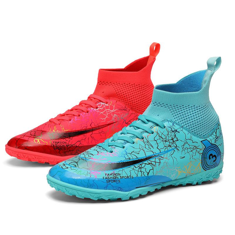 

Shoes High Top Mandarin Duck Long Nails Student Female Foreign Trade Youth Children Nails Training Broken Football Shoes Male 45