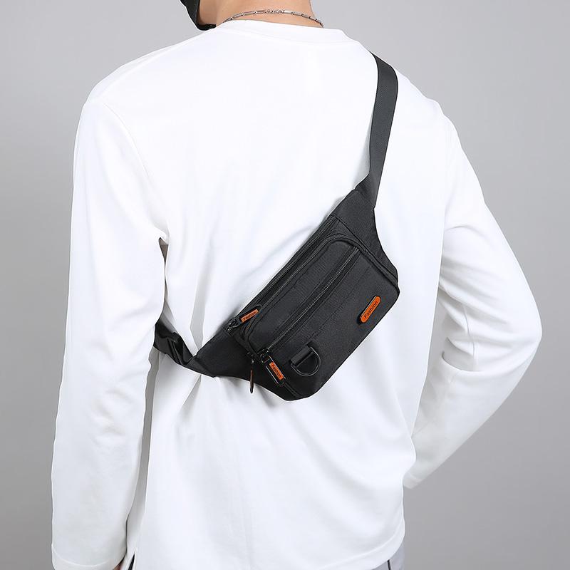 Men Waist Belt Bag Fanny Pack Multi-pocket Motorcycle Rider Outdoor Sports Climb Casual Nylon Male Sling Chest Bum Hip Bags