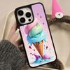 Milkshake Icecream Mobile Phone Case for iPhone 17 16 15 14 13 12 11 Air Pro Max Plus Matte Surface Colorful Cover Luxury Pretty