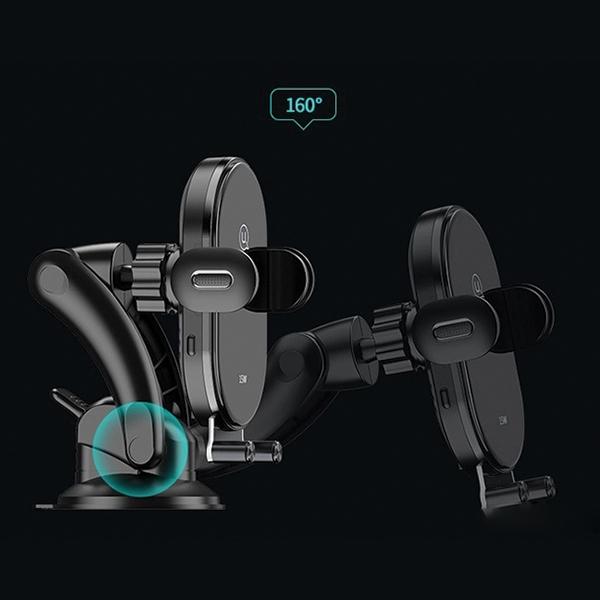 Usams Uchwyt Indukcyjny Us-Cd131 15Wautomatic Do Szyby/Na Deskę Rozdz. Czarny/Black Cd131Zj01