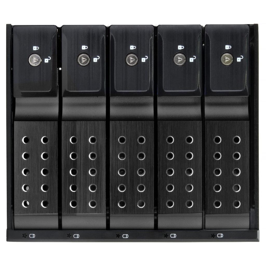 Century iStarUSA Series Removable Rack 5Bay Model V2 BPN-DE BPN-DE350SS-BK2_FP
