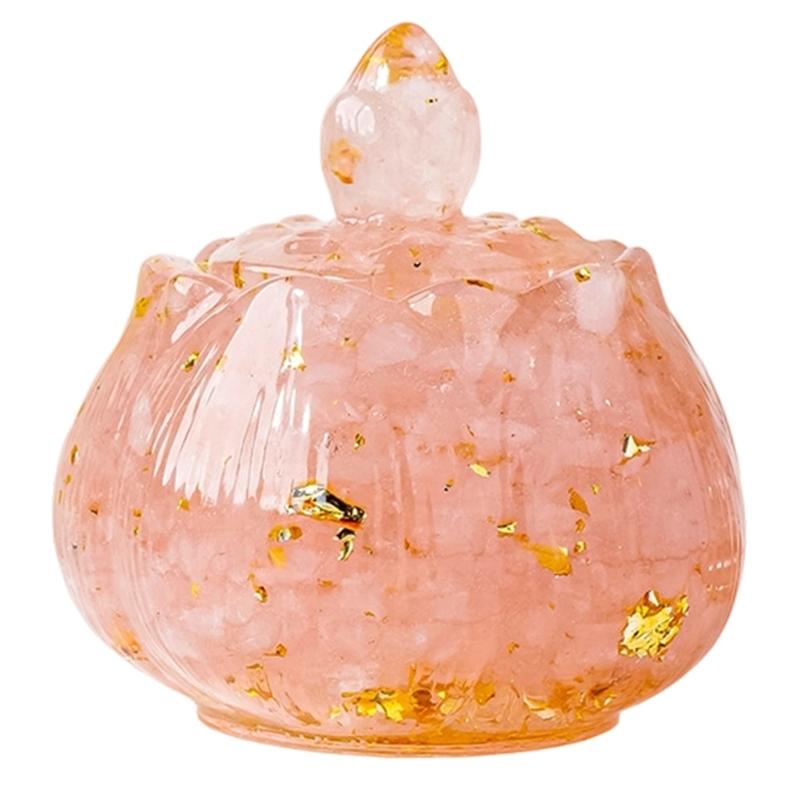 

Natural Crystals Charging Bowl Flower Shape Storage Box For Jewelry Home Decoration Gift