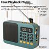 Mini Portable DSP Radio LED Display Radios Receiver Rechargeable Bluetooth Speaker Music Box Support Recording TF USB Sleep Time
