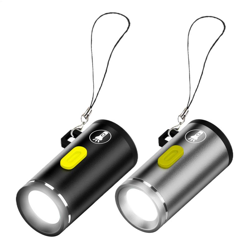 Small LED Flashlights Pocket Flashlight High Lumens Pen Light Waterproof Portable Pocket Lights External Type-c Cable Plug Play