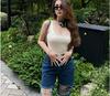 2024 Women's U-Neck Sleeveless Tank Top Bodycon Bodysuit