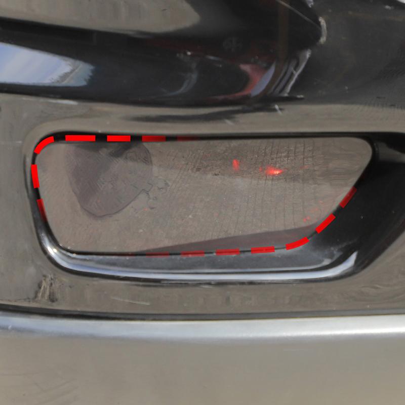 Bil Bakre Tåkelys Lampe Deksel ABS Lampe Dekorasjon For Jeep Grand Cherokee For Jeep Compass For Dodge Journey Bil Eksteriør Tilbehør, Røkt Svart