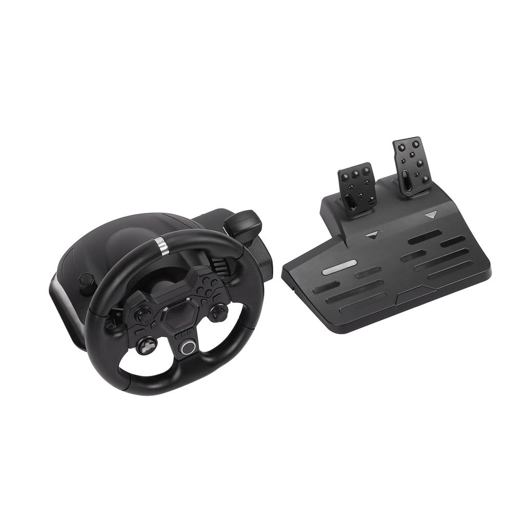 Gaming Vibration Racing Steering Wheel 270° Rotation 7 in 1 USB Gaming Racing Wheel with Pedal for P