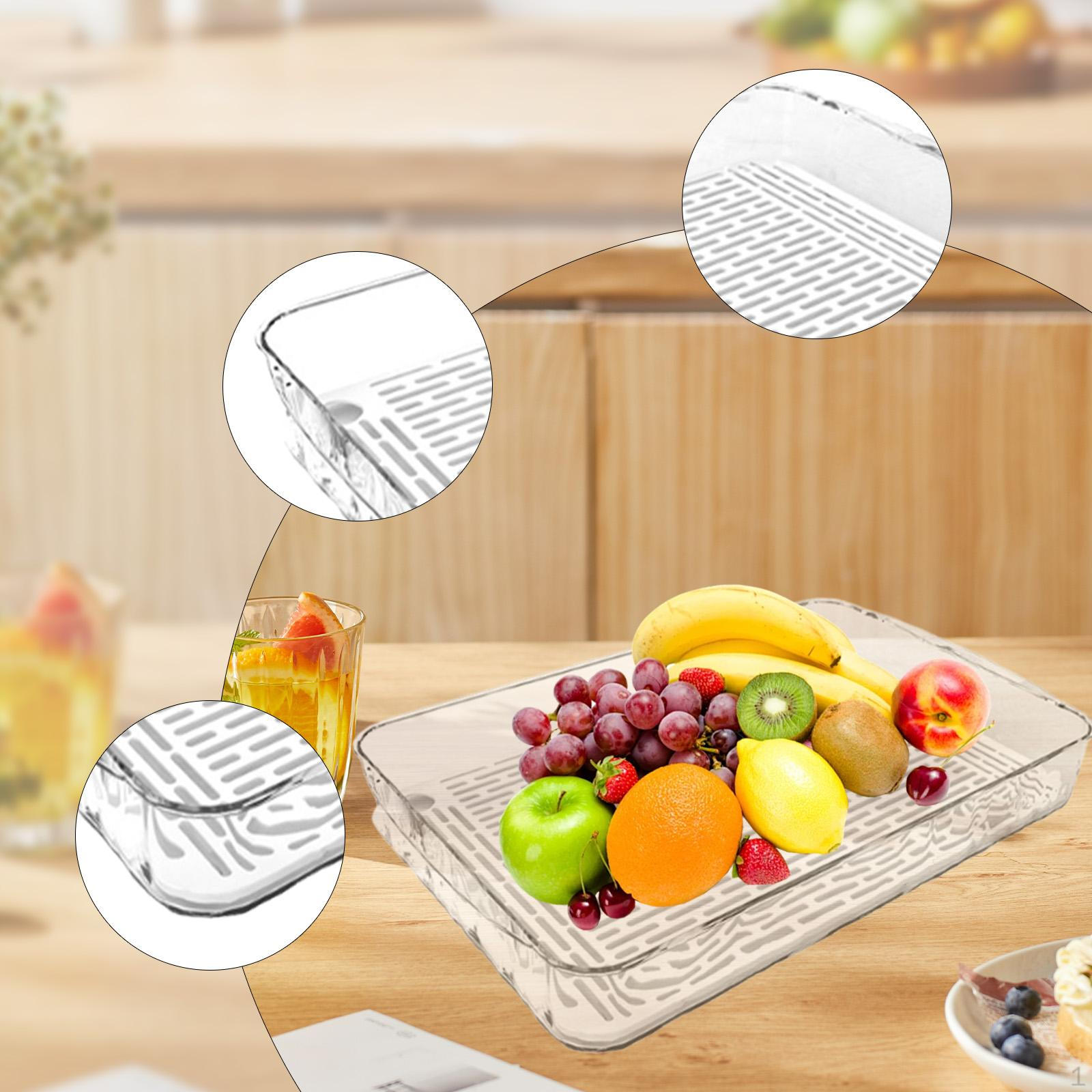 

Cosmetic Organizer with Tray Function, Jewelry Storage And Tea Cup Draining Board S