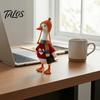 Seasonal Goose Accessories 7 Inch Desk Outfits, 4 Pcs Knitted Sweater Hat Scarf Office Ornament Crossbody Bag Winter Holiday Accessory for Office,